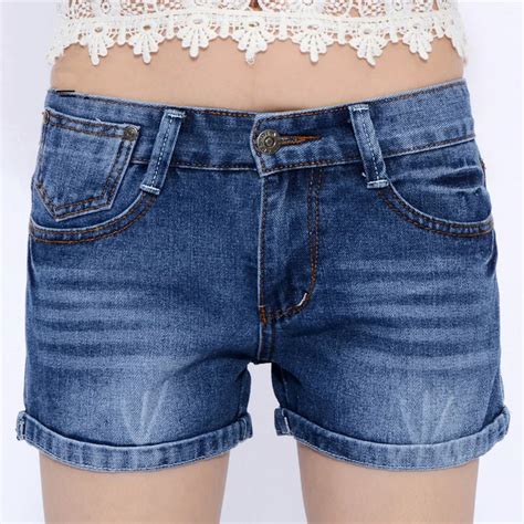 New Fashion Women Shorts Sexy Slim Denim Short High Waist Jeans Shorts Crimping Hot Shorts