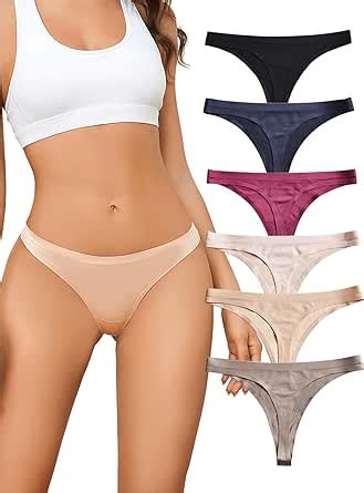 Amazon GaaiKei Women Seamless Thongs Low Rise Ice Silk No Show Bikini Underwear For Women 6