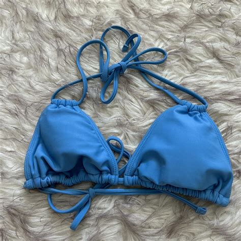 Blue Bikini Top Size M Depop