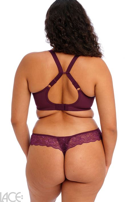 Elomi Brianna Balcony Bra Padded H L Cup Lace Lingerie