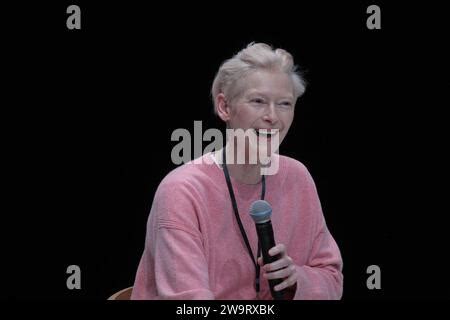 L Actrice Britannique Tilda Swinton Donne Une Conf Rence De Presse Au