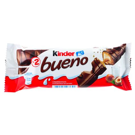 Батончик шоколадный Kinder Bueno (Киндер Буэно) 43г купить с доставкой ...