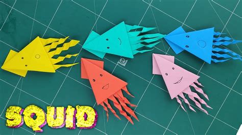 Easy Origami Squid Paper Tutorial How To Fold An Octopus Or Squid