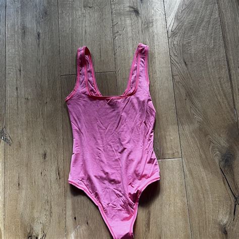 Brand New Hot Pink Bodysuit Skims Size Small Depop