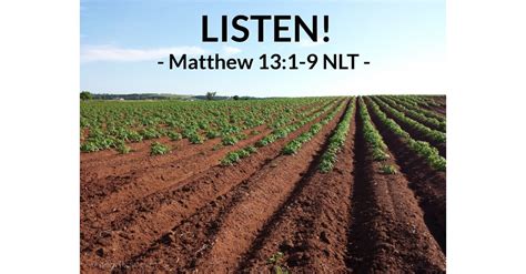 Listen — Matthew 131 9 What Jesus Did