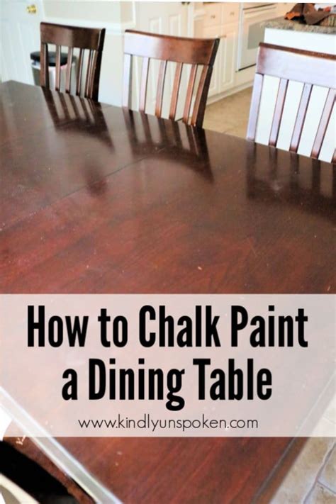 Gorgeous Chalk Paint Dining Table Makeover DIY Kindly Unspoken In