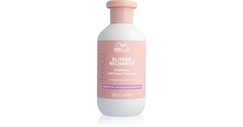 Wella Professionals Invigo Blonde Recharge Shampoo For Blonde Hair Neutralising Yellow Tones