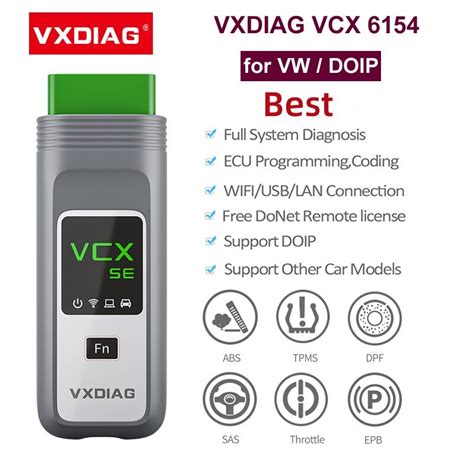 Vxdiag Vcx Se 6154 Doip For Vw Audi Replace Svci 6154 Obd2 Diagnostic