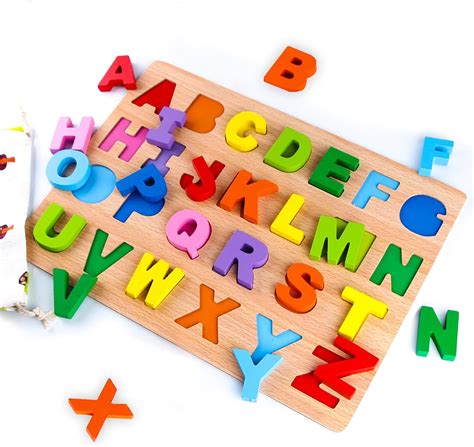 Buy Skyfield Wooden Alphabet Puzzles Letter Puzzles Abc Puzzles Early