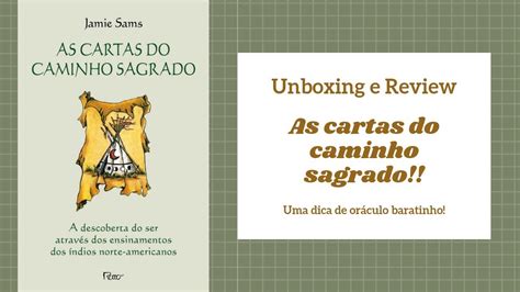 UNBOXING E REVIEW AS CARTAS DO CAMINHO SAGRADO YouTube