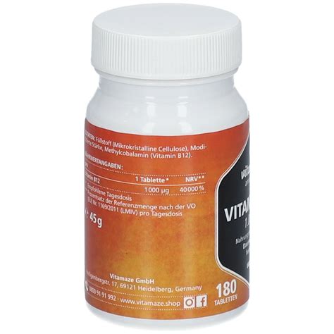 Vitamaze Vitamin B12 180 Pz Redcare