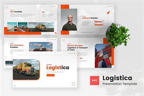 Logistica Plantilla de Powerpoint de Logística y Transporte