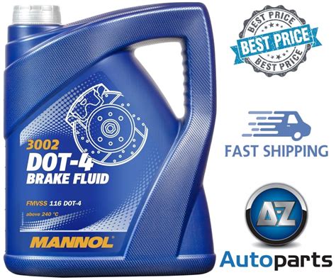 Mannol - DOT 4 Brake & Clutch Fluid SAE J 1703, FMVSS 116, ISO 4925 ...