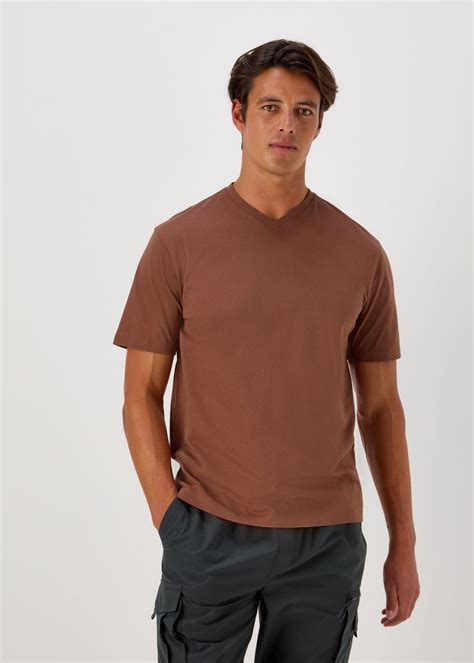 Root Beer Essential V Neck T Shirt Matalan