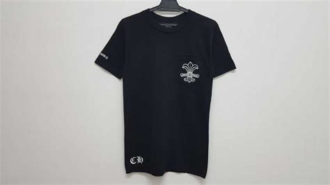 CHROME HEARTS FUCK YOU POCKET TEE DISTRESSED SLEEVE Gem