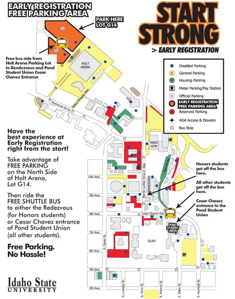 Boise State University Printable Campus Map Printable Maps