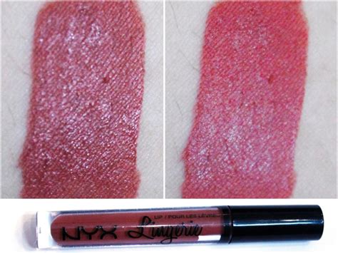 NYX Lip Lingerie Liquid Lipstick Exotic Review Swatches