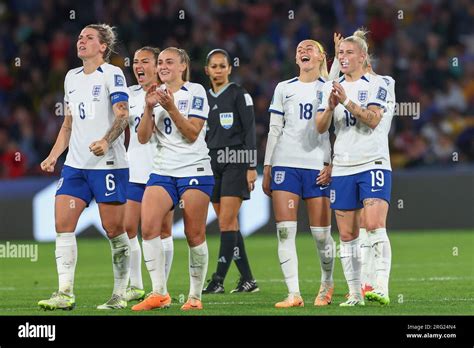 England players celebrate during the FIFA Women's World Cup 2023 match ...