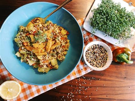 Quinoa Pfanne Mit Veggie Bratstreifen Familie Kocht