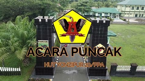 Acara Puncak Hut Ke Yonzipur Ppa Youtube