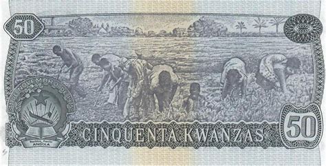 Angola 50 Kwanzas 1976 Banknote Geldschein Unc MA Shops