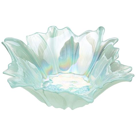 Ваза для фруктов, стекло, 24 см, глубокая, Akcam, Beauty, 339-150, mint ...