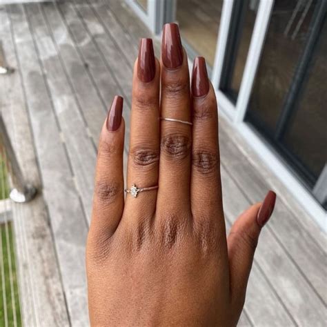 Brown Nude Nails For Darkskin Nude Nails Dark Skin Nail Color Skin Hand