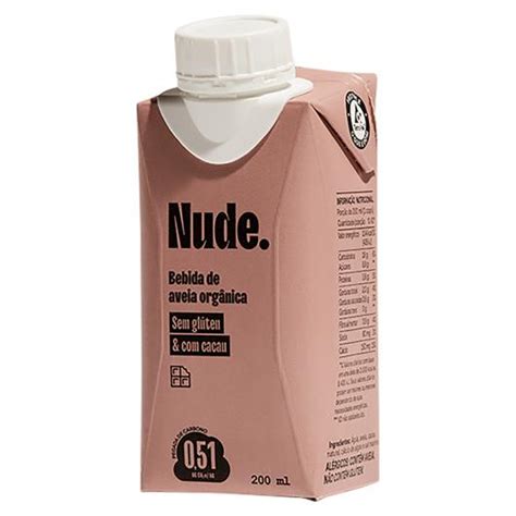 Bebida Base De Aveia Org Nica Cacau Nude Caixa Ml Sonda