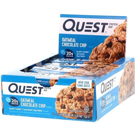 Quest Протеїнові батончики, Вівсянка з шоколадними крихтами Quest ...
