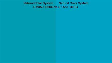 Natural Color System S 2050 B20G Vs S 1555 B10G Side By Side Comparison