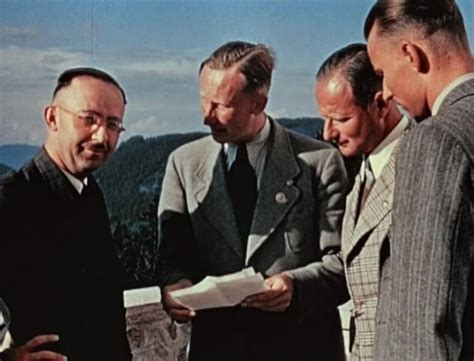 Reinhard Heydrich 2nd From Left With Heinrich Himmler Karl Wolff And