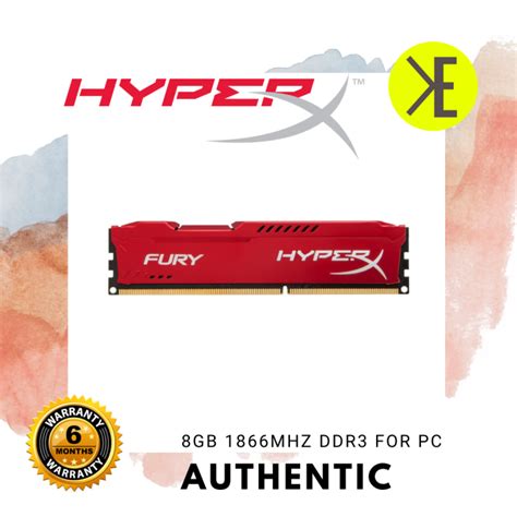 Kingston HyperX Fury DDR3 8GB 1866mhz for desktop RED E-Deals | Lazada PH