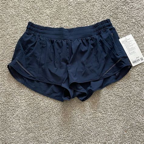 Lululemon Hotty Hot Short True Navy Size 12 2 5 Inseam Lined Low Rise In 2025 Lululemon