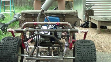 Home Made Suspension On My Go Kart Youtube