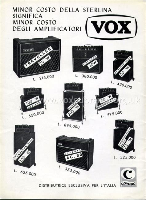 Vox Sound Equipment Limited Brochure