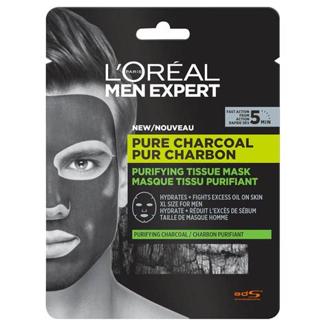 Тканевая маска для лица L'Oreal Paris Men Expert Pure Charcoal | отзывы