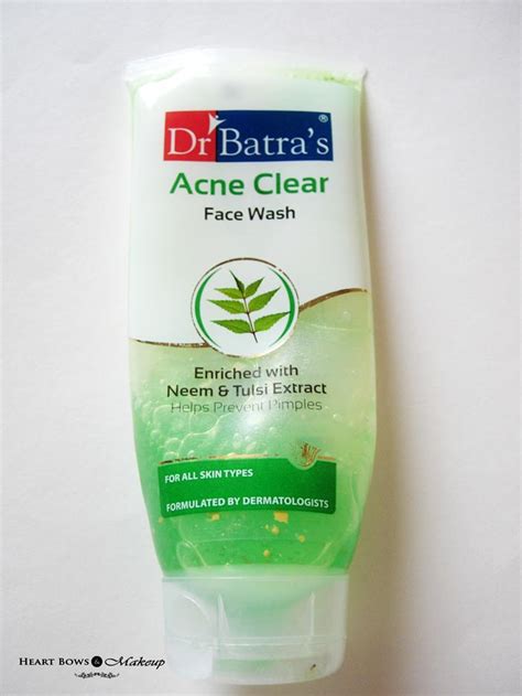 Dr Batras Acne Clear Face Wash Review Price And Buy India Heart Bows And Makeup