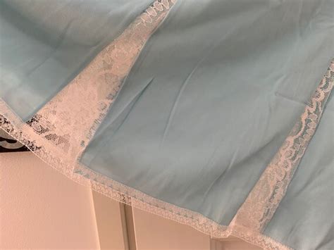 Soviet Vintage Lingerie Lace Slip Dress Negligee S Gem