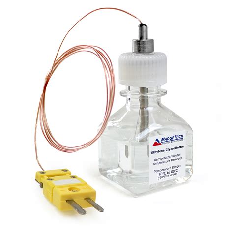 Glycol Bottle With Thermocouple Probe Assembly Madgetech