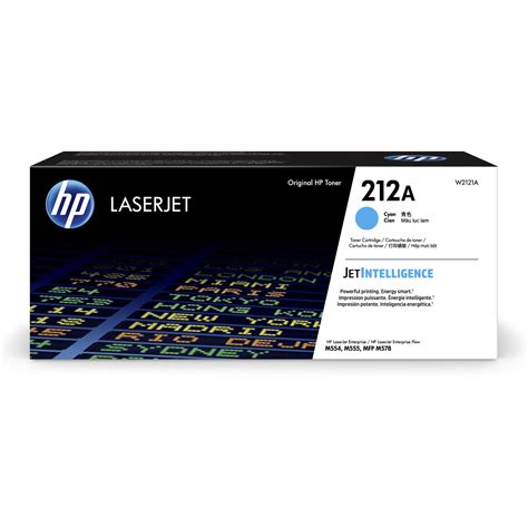 HP 212A / 212X Original Color LaserJet Enterprise Toner — Complete 4-Color CMYK Set, High Yield (X) (MICR-SECURE) (W2120-CMYK-SET-HY-MICR-SECURE)