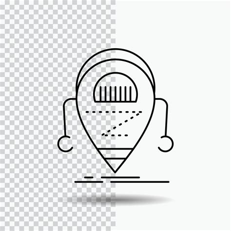 Android. beta. droid. robot. Technology Line Icon on Transparent