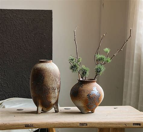 wabi sabi ikebana style vases