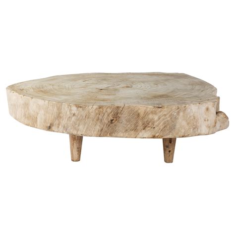 Bleached Hard Maple Organic Coffee Table by Jackrabbit Studio For Sale