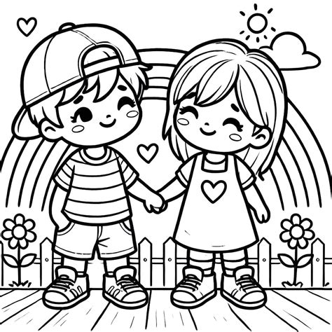 Desenho De Amigos Para Colorir - 6