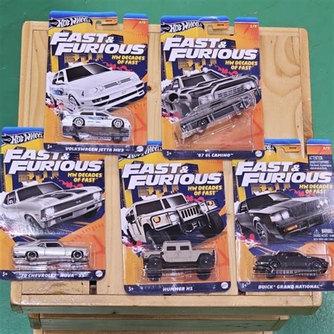 Hot Wheels Exclusive Series Fast And Furious Hw Decades Of Fast Jetta Camino Nova Ss Hummer