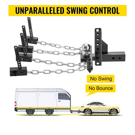 VEVOR Weight Distribution Hitch, 1000 lb Tongue Capacity Load Leveling