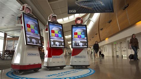 Dancing robots now on duty at San Jose International Airport