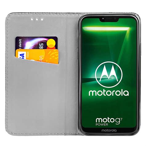 Etui Z Klapk Do Motorola Moto G Power Czarne Zamykane Magnetyczne