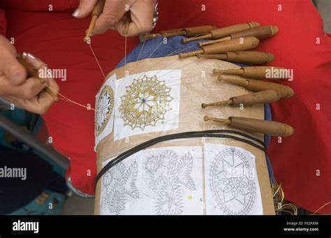 Bobbin Lace Making Hi Res Stock Photography And Images Alamy