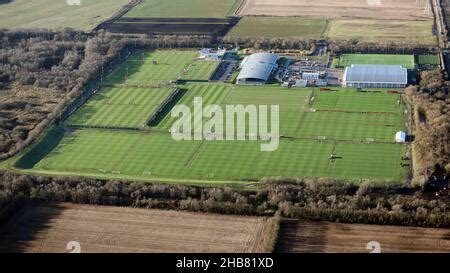 aerial view of Manchester United's training ground at Carrington near ...